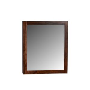 Skříňka do koupelny se zrcadlem Nela 65x80x15 z indického masivu palisandr / sheesham Tmavě medová