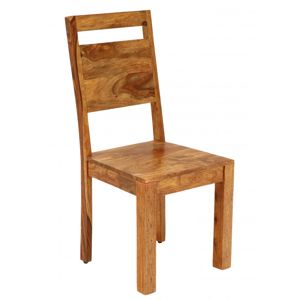  Židle Amba z indického masivu palisandr / sheesham, Světle medová