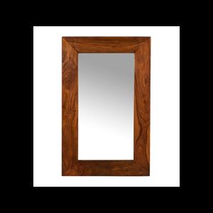  Zrcadlo Gani 60x60 z indického masivu palisandr / sheesham Světle medová