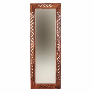  Zrcadlo Mira 45x140 z indického masivu palisandr / sheesham Natural